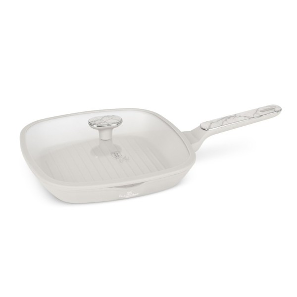 Сковорода-гриль з кришкою 28 см BerlingerHaus Sahara Marble BH-8393