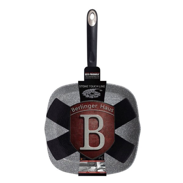Сковорода-гриль BERLINGER HAUS 28 см сірого кольору, кам'яна, BH-1163