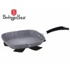 Сковорода-гриль BERLINGER HAUS 28 см сірого кольору, кам'яна, BH-1163