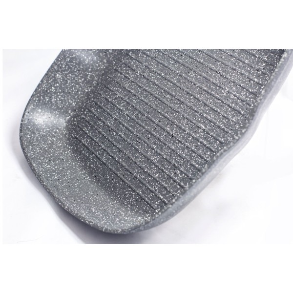 Сковорода-гриль BERLINGER HAUS 28 см сірого кольору, кам'яна, BH-1163