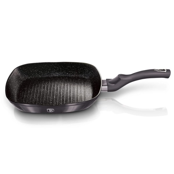 Сковорода-гриль з гранітним покриттям 28x28 см BERLINGER HAUS Carbon Pro BH-6901