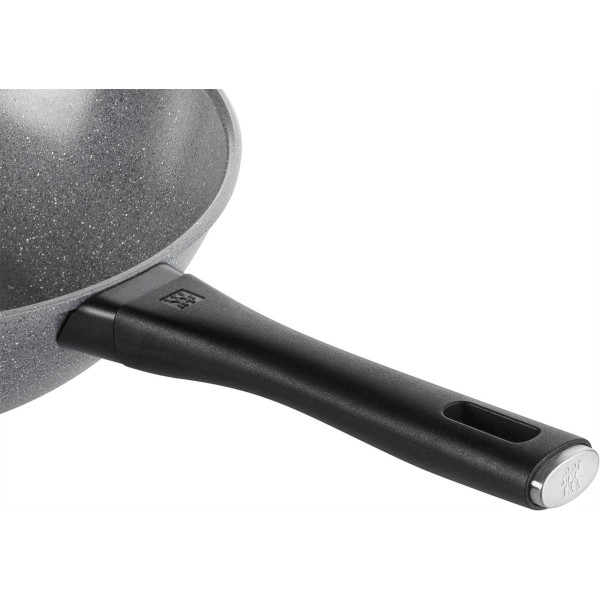 Керамічна вок-сковорідка ZWILLING TERRENO PLUS - 28 см, сірого кольору