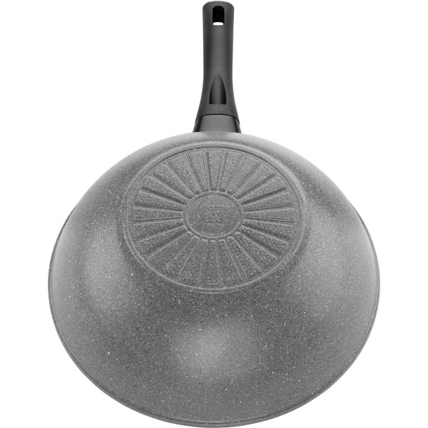 Керамічна вок-сковорідка ZWILLING TERRENO PLUS - 28 см, сірого кольору