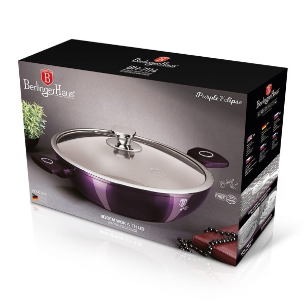 ВОК З ТИТАНОВИМ ПОКРИТТЯМ 30 СМ 4 Л BERLINGER HAUS PURPLE ECLIPS BH-7114
