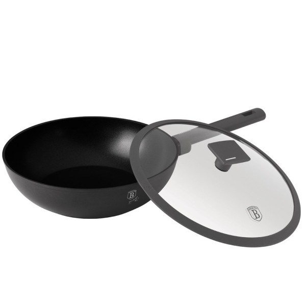 Patelnia wok z pokrywką Berlinger haus BH-8124 (28 cm)