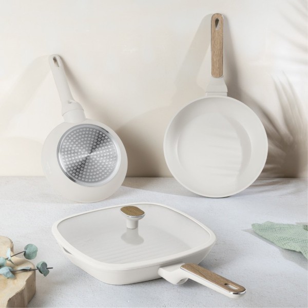 Zestaw 3 patelni Berlinger haus Sahara BH-8323 (z elementami drewna)