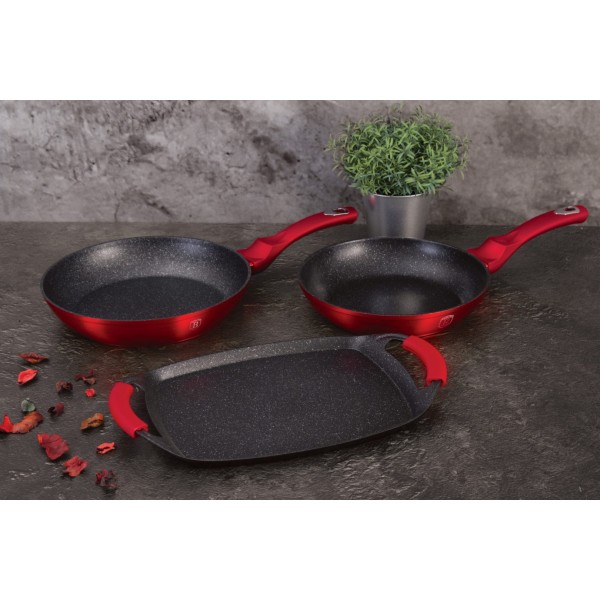 Zestaw patelni Berlinger haus BH-1668 (metaliczny burgund)