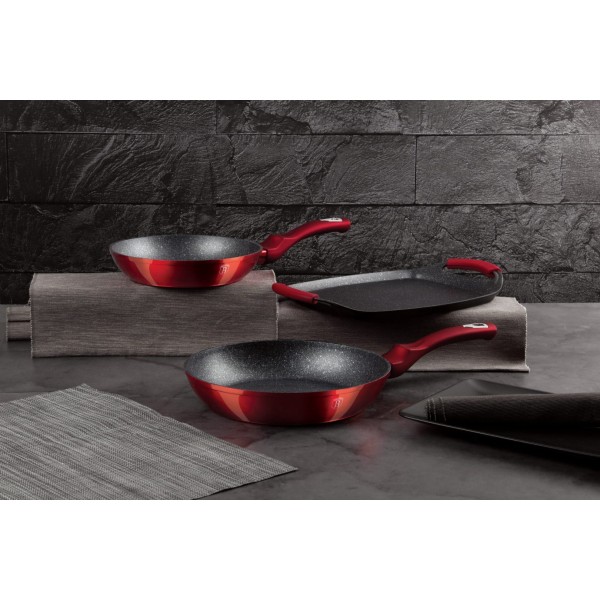 Zestaw patelni Berlinger haus BH-1668 (metaliczny burgund)