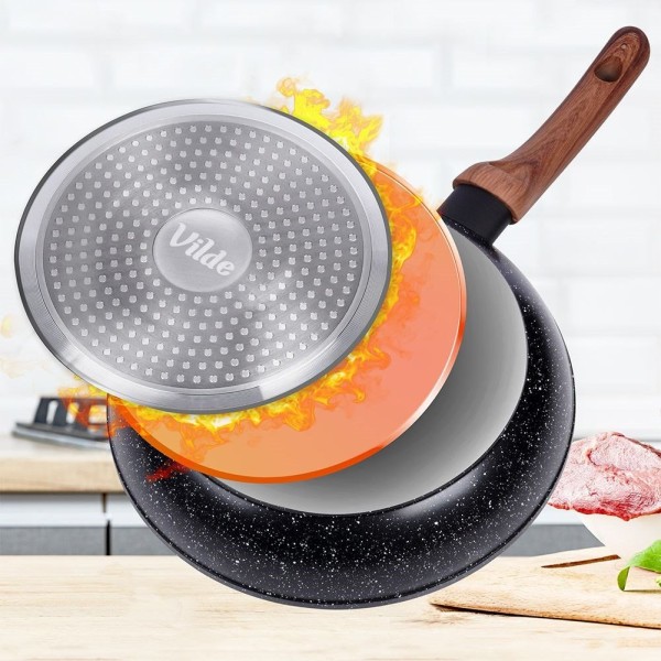 Zestaw patelni VILDE 199011 (3 szt., 20/24/28 cm)