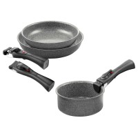 Набір BALLARINI TORRE з 2 сковорідок (24 + 28 см) + каструля 16 см 3H