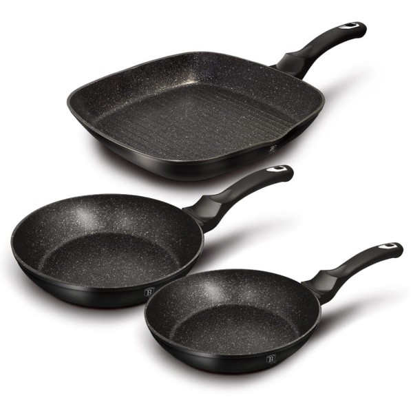 Zestaw patelni Berlinger haus BH-6157 (powłoka granitowa)