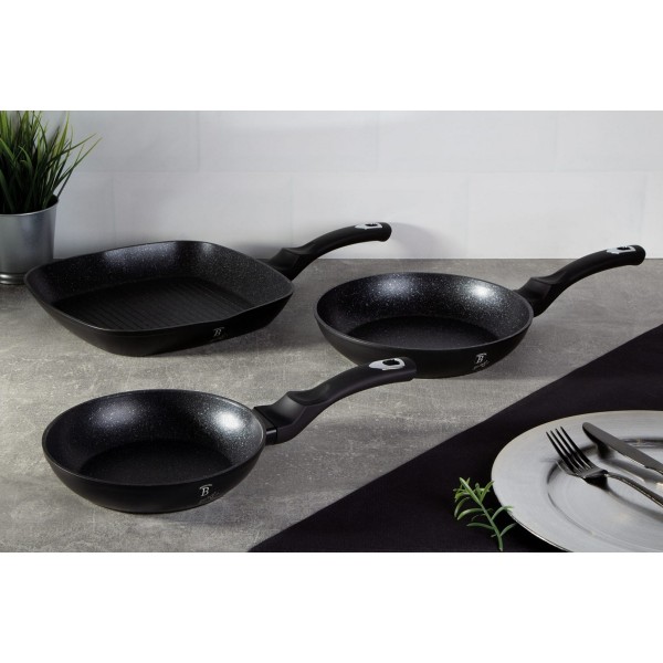 Zestaw patelni Berlinger haus BH-6157 (powłoka granitowa)