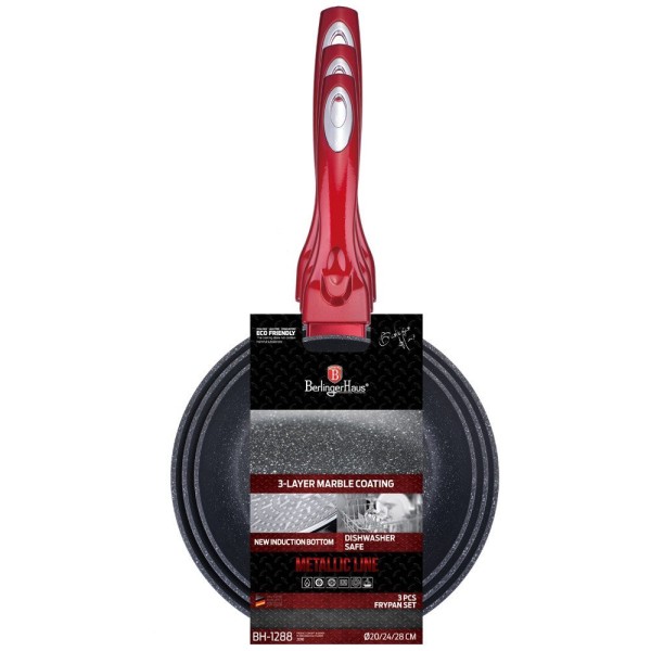 Zestaw patelni Berlinger haus BH-1288 (3 sztuki)