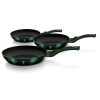 НАБІР З 3 ГРАНІТНИХ СКОВОРОДИН 20/24/28 СМ BERLINGER HAUS METALLIC EMERALD BH-6168