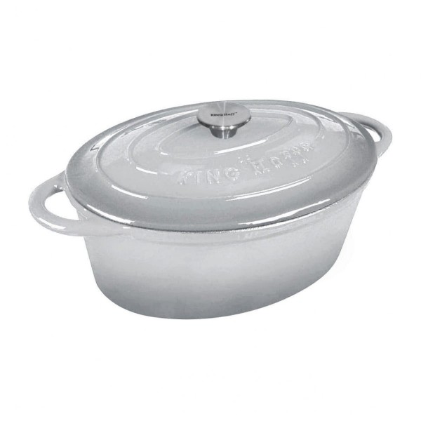 Чавунна емальована сковорода для запікання 30 см 4,5 л KINGHOFF KH-1522