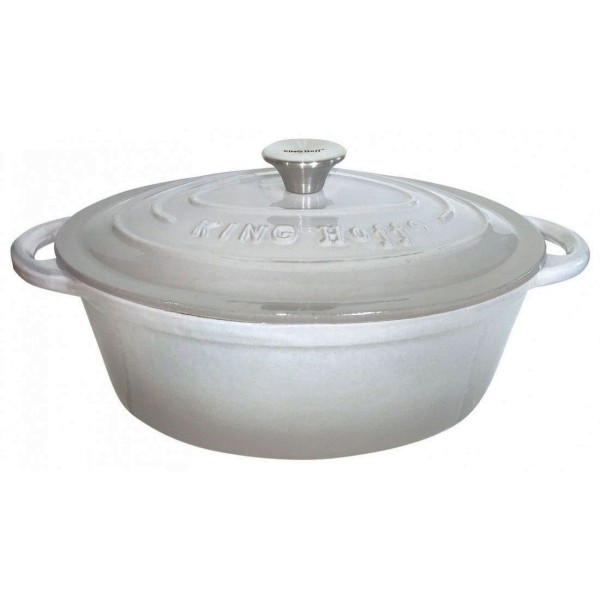 Чавунна емальована сковорода для запікання 30 см 4,5 л KINGHOFF KH-1522