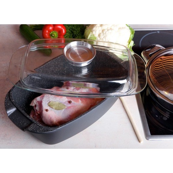 МАРМУРОВИЙ ГВИНТІВКОВИЙ БАК 5,5 Л 33 СМ KINGHOFF KH-1608