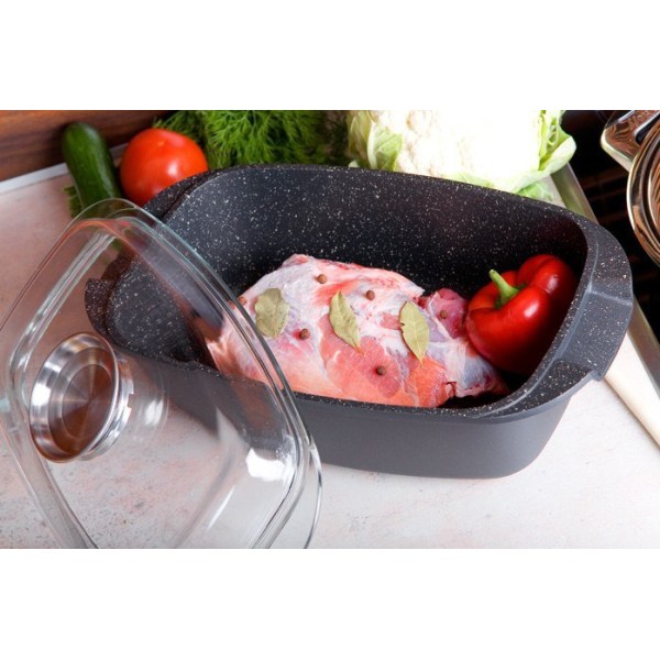 МАРМУРОВИЙ ГВИНТІВКОВИЙ БАК 5,5 Л 33 СМ KINGHOFF KH-1608