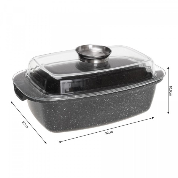 МАРМУРОВИЙ ГВИНТІВКОВИЙ БАК 5,5 Л 33 СМ KINGHOFF KH-1608