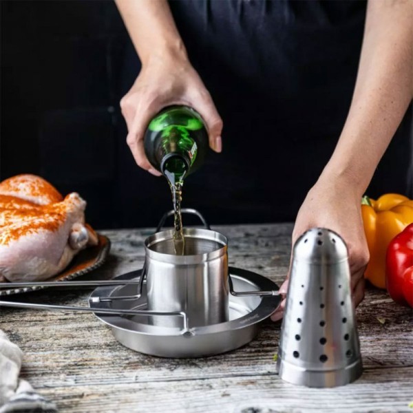 Решітка для запікання курки KINGHOFF KH-1880 з сушаром та ароматизатором