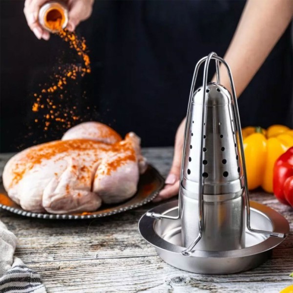 Решітка для запікання курки KINGHOFF KH-1880 з сушаром та ароматизатором