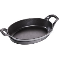 Овальна міні-форма для випікання та гратену STAUB 21 x 15 см, сіра