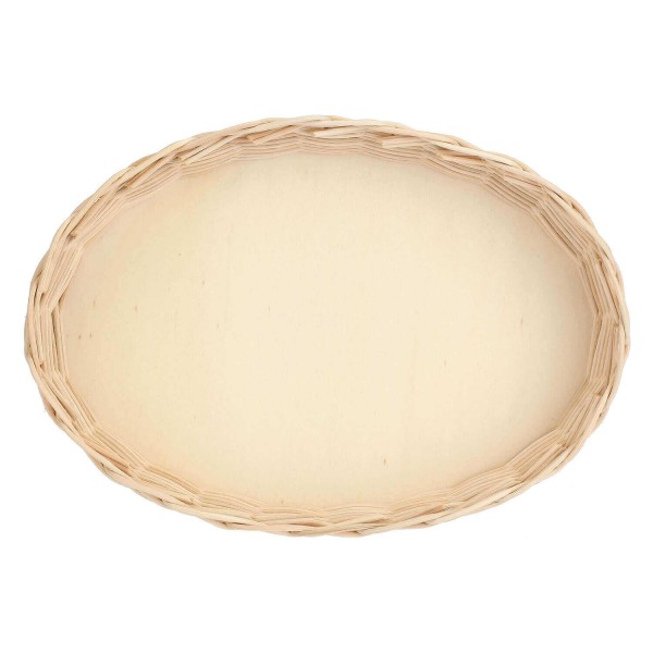 LA PORCELLANA BIANCA MIDOLLINO Плетений кошик для овальної форми для випічки 30 см