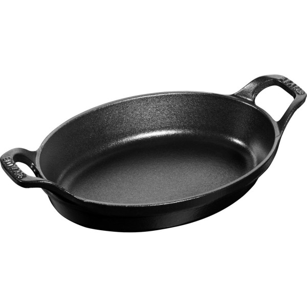 Овальна тарілка STAUB 21 x 15 см, чорна