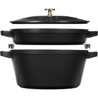 Zestaw naczyń do zapiekania Staub Zestaw 2 naczyń (24 cm czarny)