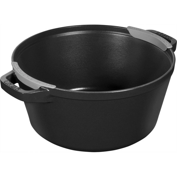 STAUB Набір з 2 горщиків + кришка 24 см чорний