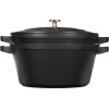STAUB Набір з 2 горщиків + кришка 24 см чорний
