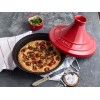 Горщик STAUB Тажин 28 см, червоний та чорний