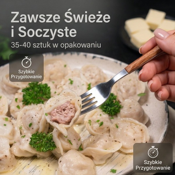 Pielmieni z wieprzowiną i wołowiną 500g