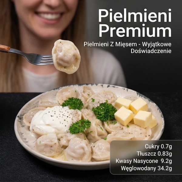 Pielmieni z wieprzowiną i wołowiną 500g
