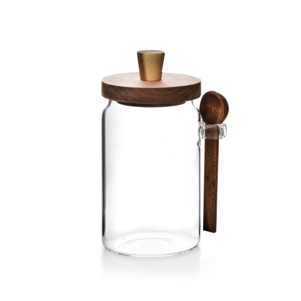 Słoik do przechowywania z łyżką Allesken MODERN KITCHEN (730 ml)