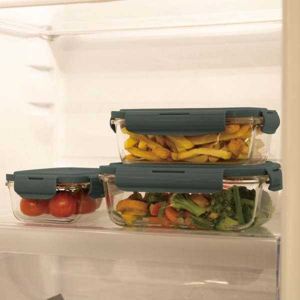 Харчові контейнери з кришками BerlingerHaus BH-8791 Matte Green Collection