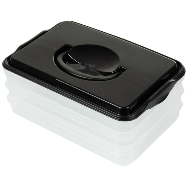 Pojemnik na wędliny i sery VILDE 122617 (3 poziomy, 3 x 600 ml)