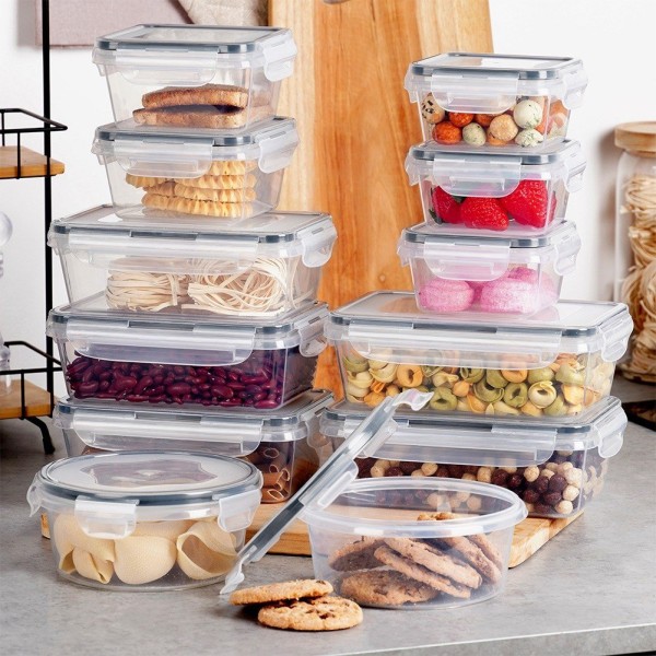 Pojemniki do przechowywania żywności VILDE 229158 (12 elementów)