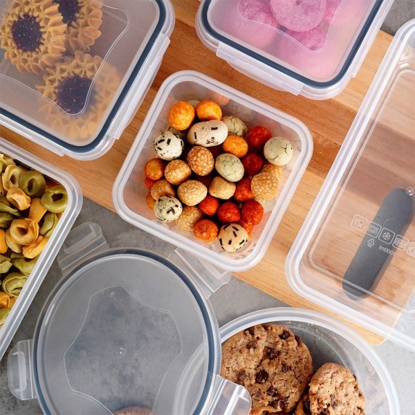 Pojemniki do przechowywania żywności VILDE 229158 (12 elementów)