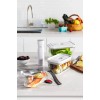 Прямокутний скляний контейнер ZWILLING FRESH & SAVE 0,35 л, сірий