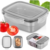 Сталевий харчовий контейнер з кришкою та ущільнювачем 500 мл EXCELLENT HOUSEWARE 229212