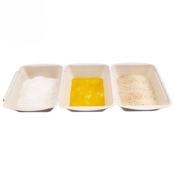 НАБІР З 3 ПАНІРУВАЛЬНИХ КОНТЕЙНЕРІВ 128372