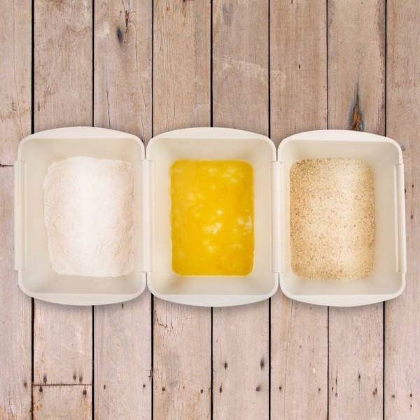 НАБІР З 3 ПАНІРУВАЛЬНИХ КОНТЕЙНЕРІВ 128372