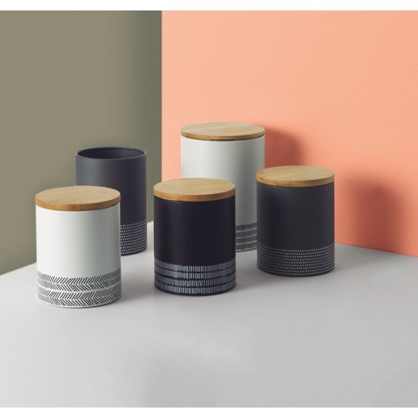 ТИП - Кухонний контейнер L, білий, монохромний