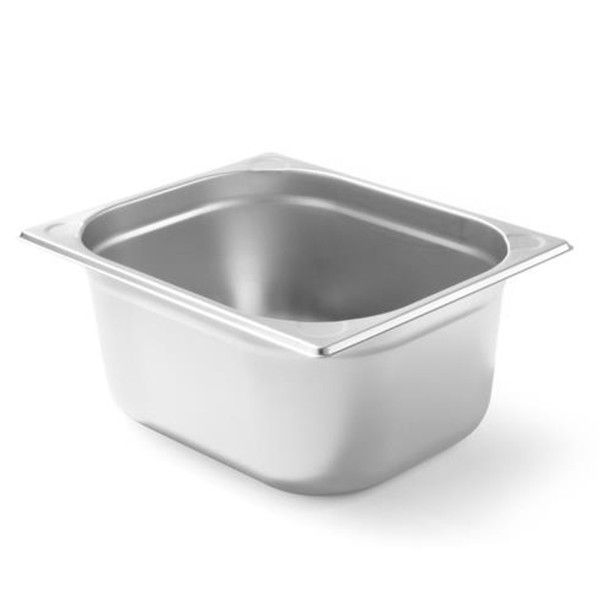 Сталева ємність GN 1/2, висота 100 мм - Hendi 806333