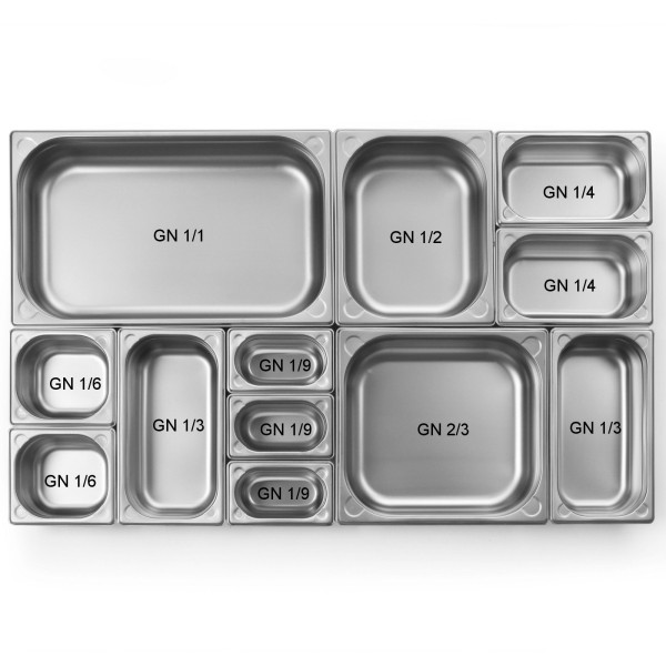 Сталева ємність GN 1/1 Kitchen Line, висота 100 мм - Hendi 806135