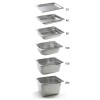 Сталева ємність GN 1/1 Kitchen Line, висота 100 мм - Hendi 806135