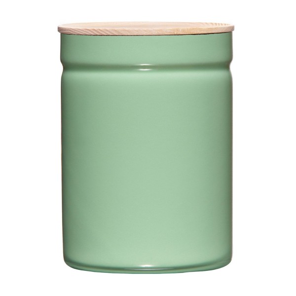 RIESS - Кухонний контейнер з дерев'яною кришкою 2,2 л Повільно зелений