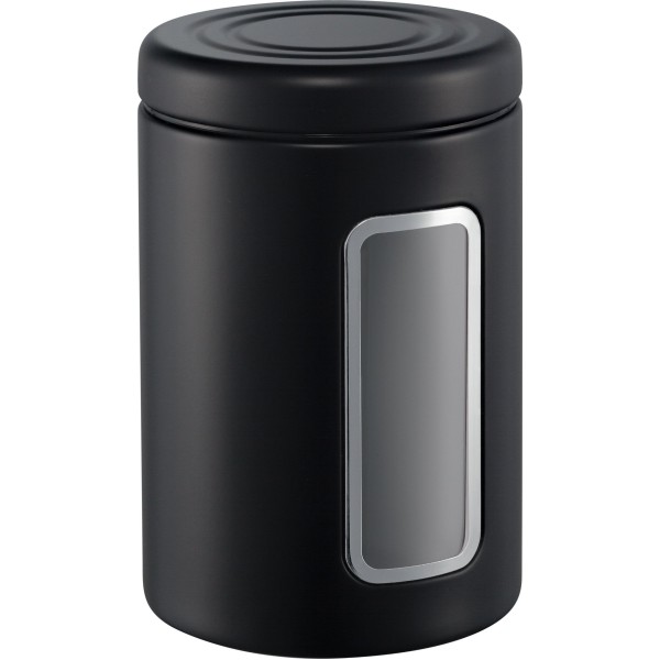 Класична лінія, матовий чорний контейнер 2 л з віконцем