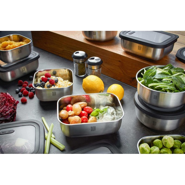 Прямокутна сталева ємність GEFU PROVIDO 600 мл